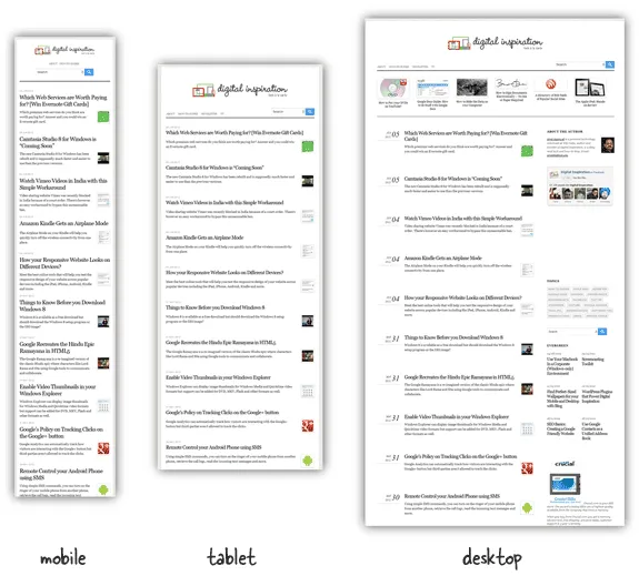 responsive web design responsive web design